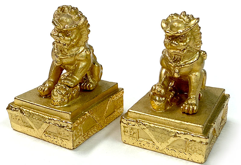 祥獅獻瑞(金獅)擺飾